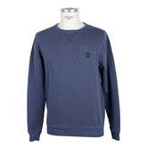 Refrigiwear Blue Cotton Men Sweater with Chest Pocket - Sweatshirts