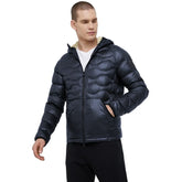 Refrigiwear Blue Nylon Men Jacket with Slim Fit and Feather Padding - XXL - Puffer Jackets