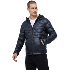 Refrigiwear Blue Nylon Men Jacket with Slim Fit and Feather Padding - XXL - Puffer Jackets