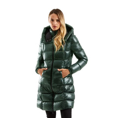 Refrigiwear Green Polyester Women Jacket - XS - Puffer Jackets