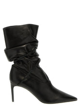 RENE CAOVILLA Black Lamb Leather Ankle Boots - EU38.5/US8.5