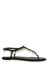 RENE CAOVILLA Black Viscose Flat Sandals - EU36/US6