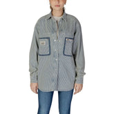 Replay Blue Cotton Shirt - IT40|S
