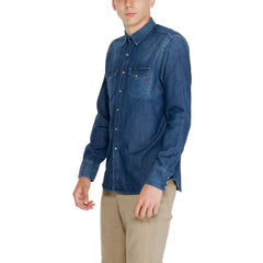 Replay Blue Cotton Shirt - IT44 | S - Shirts
