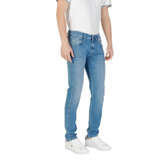 Replay Blue Cotton Skinny Jean - Jeans