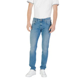 Replay Blue Cotton Skinny Jean - Jeans