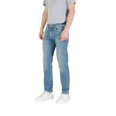 Replay Blue Cotton Skinny Jean - Jeans