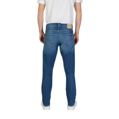 Replay Blue Cotton Slim Fit Jean - Jeans