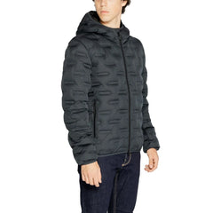 Replay Blue Polyester Jackets & Coat - IT54 | XXL