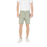 Replay Green Cotton Bermuda - Bermudas
