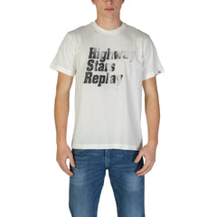 Replay White Cotton T-Shirt - IT52 | XL - T-Shirts