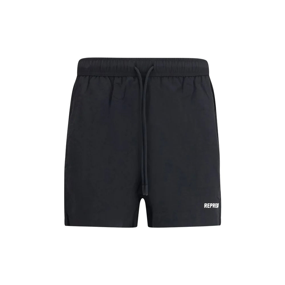 Represent Black Fabric Short And Mini Shorts