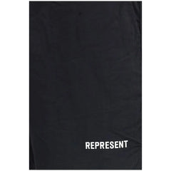 Represent Black Fabric Short And Mini Shorts