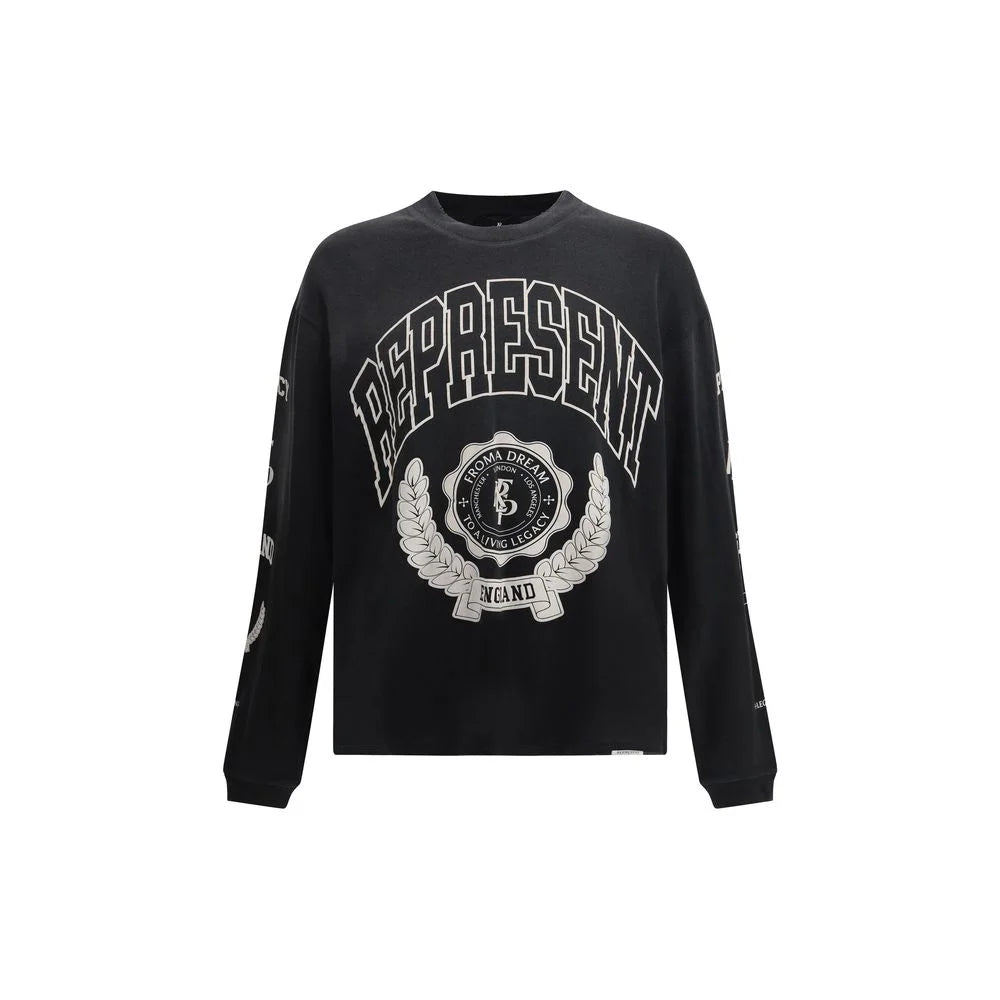 Represent Gray Cotton Long Sleeve T-Shirt - M - T-Shirts