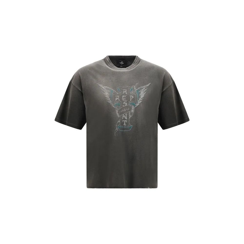 Represent Gray Cotton T-Shirt