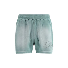 Represent Green Cotton Bermuda Shorts - Bermudas