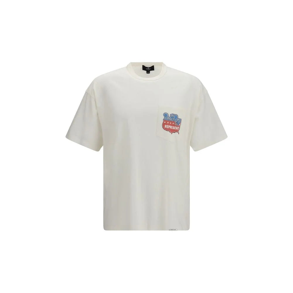 Represent White Cotton T-Shirt