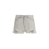 Rick Owens Beige Cotton Bermuda Shorts