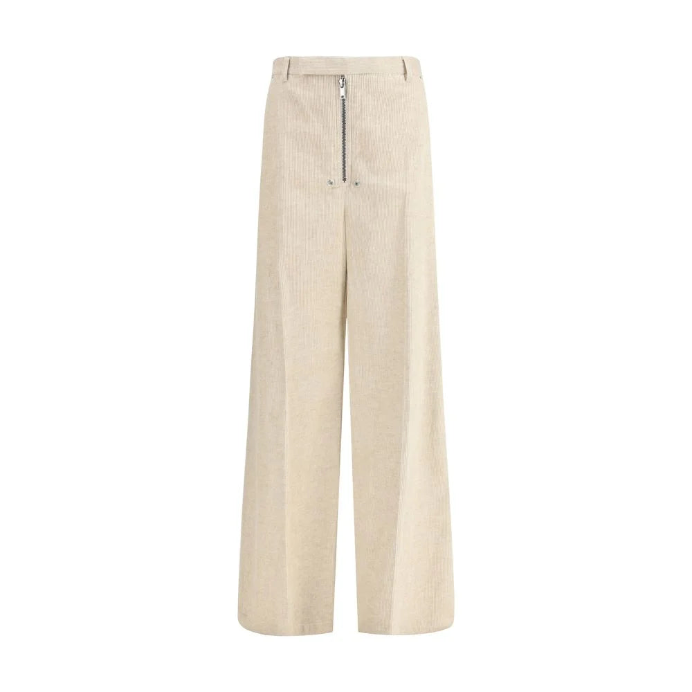 Rick Owens Beige Cotton Casual Pants - IT42 | L - Trousers