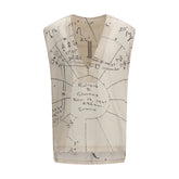 Rick Owens Beige Viscose Pattern Shirt