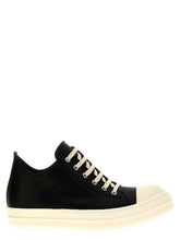 Rick Owens Bicolor Cowhide Low Top Sneakers - EU35/US5
