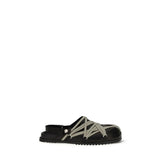 Rick Owens Black Calf Leather Bos Taurus Clogs - EU40/US7