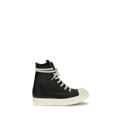 Rick Owens Black Calf Leather Bos Taurus High Top Sneakers - EU36/US6