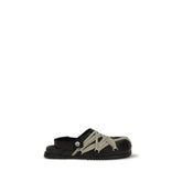 Rick Owens Black Calf Leather Bos Taurus Mules - EU39/US9