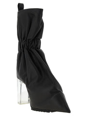 Rick Owens Schwarze Knöchelboots aus Kalbsleder