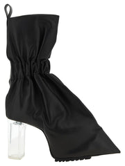 Rick Owens Schwarze Knöchelboots aus Kalbsleder