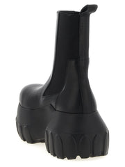Rick Owens Black Calfskin Ankle Boots - EU45/US12