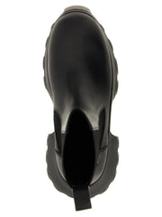 Rick Owens Black Calfskin Ankle Boots - EU45/US12