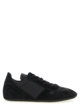 Rick Owens Black Calfskin Athletic Sneakers