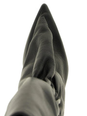 Rick Owens Black Calfskin Over The Knee