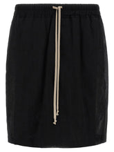 Rick Owens Black Cotton Bermuda Shorts