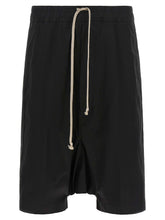 Rick Owens Black Cotton Bermuda Shorts