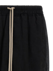 Rick Owens Black Cotton Bermuda Shorts