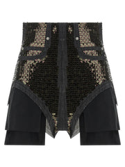 Rick Owens Black Cotton Bermuda Shorts - IT40