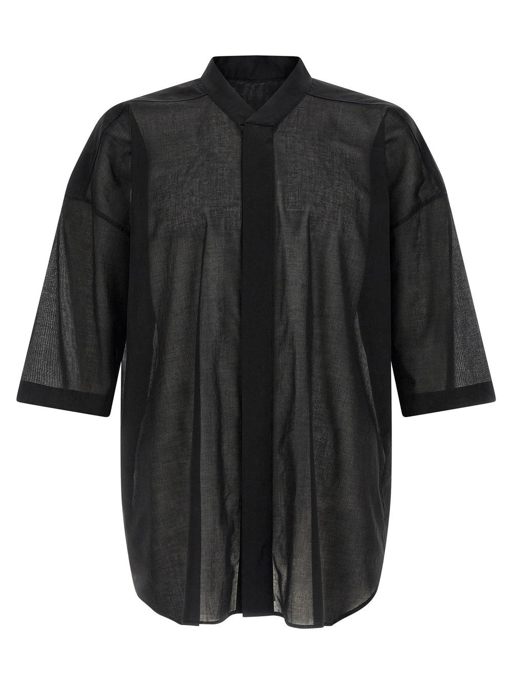Rick Owens Black Cotton Blouse