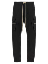 Rick Owens Black Cotton Cargo Pants