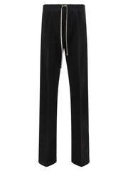 Rick Owens Black Cotton Casual Pants
