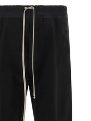 Rick Owens Black Cotton Casual Pants