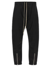 Rick Owens Black Cotton Joggers (Workout Pants)
