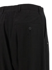 Rick Owens Black Cotton Pants - IT40