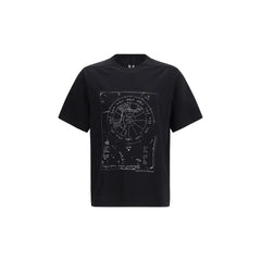 Rick Owens Schwarzes Baumwoll-T-Shirt