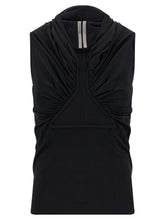 Rick Owens Black Cotton Tank Tops - IT42