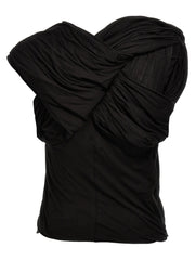 Rick Owens Black Cotton Tank Tops - IT44