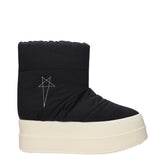 Rick Owens Black Fabric Ankle Boots - EU36/US6