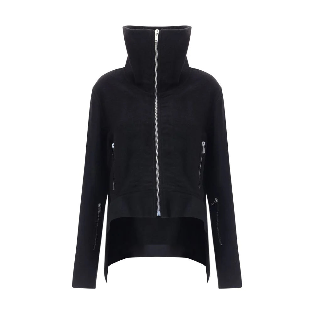Rick Owens Black Fleece Wool Biker Jacket - IT40 | M