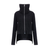 Rick Owens Black Fleece Wool Biker Jacket - IT40 | M